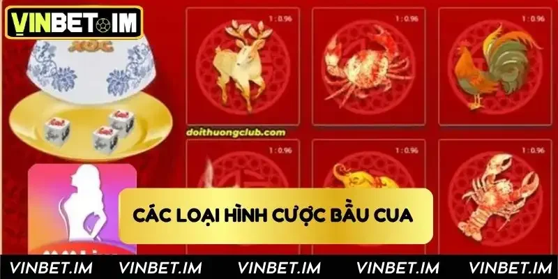 Các loại hình cược và xác suất của lắc tôm cua 